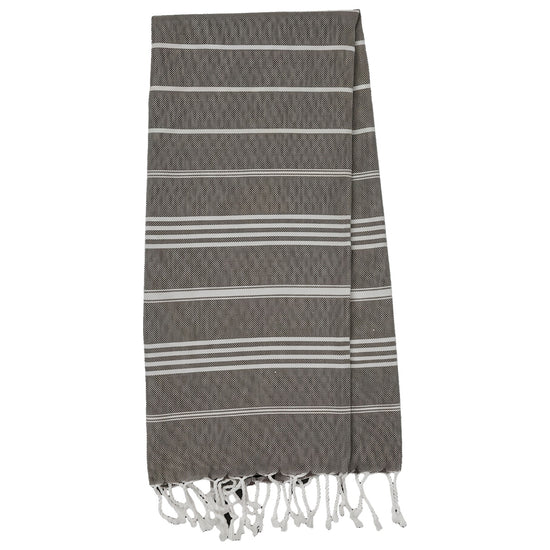 kleine hamamdoek Leyla khaki - vrijstaand