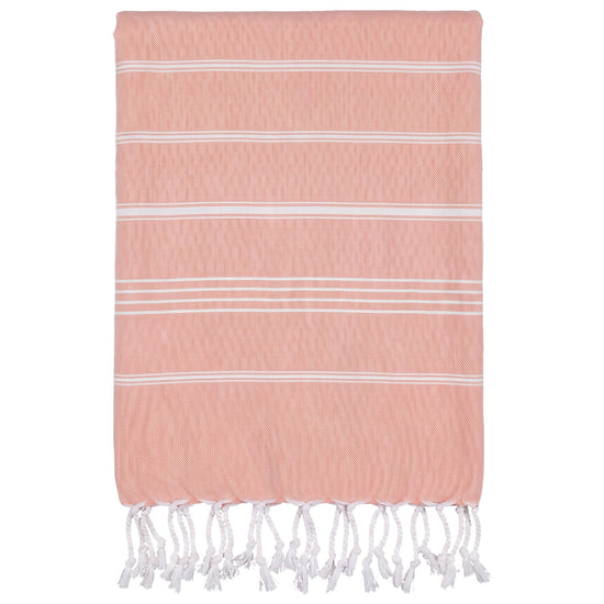 kleine hamamdoek Leyla melon - vrijstaand