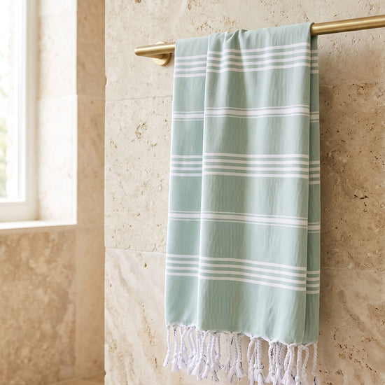 kleine hamamdoek Leyla mint - sfeer