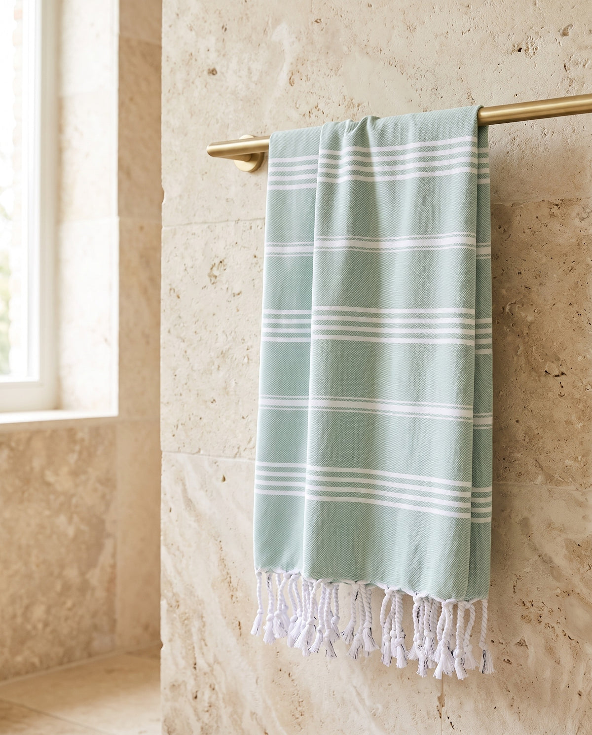 kleine hamamdoek Leyla mint - sfeer