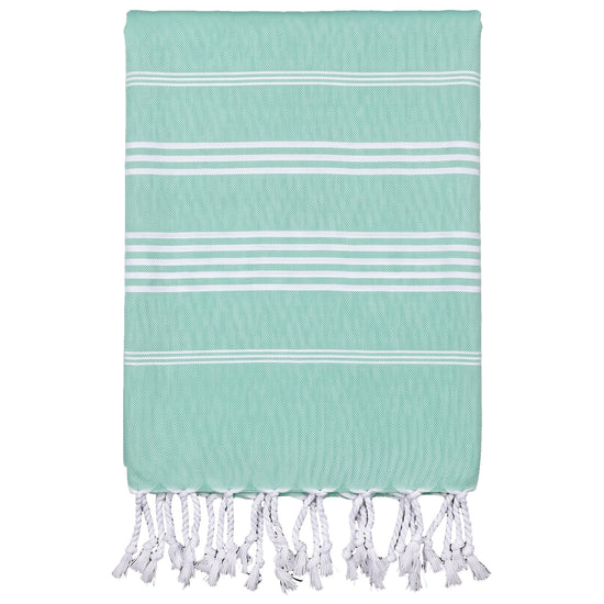 kleine hamamdoek Leyla mint - vrijstaand