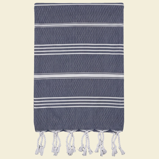 kleine hamamdoek Leyla navy - op kleur