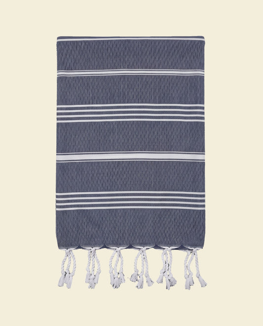 kleine hamamdoek Leyla navy - op kleur