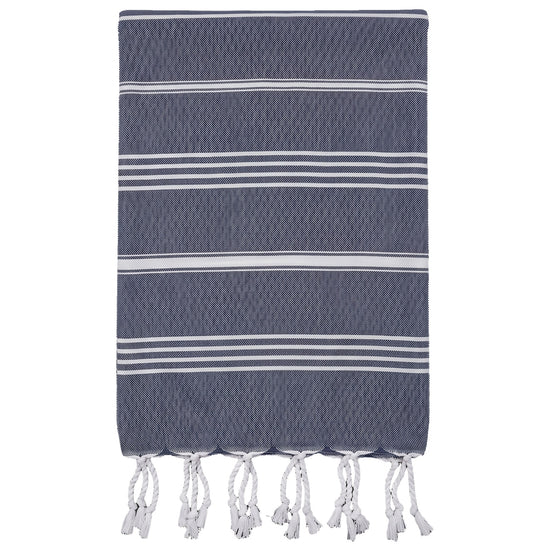 kleine hamamdoek Leyla navy - vrijstaand
