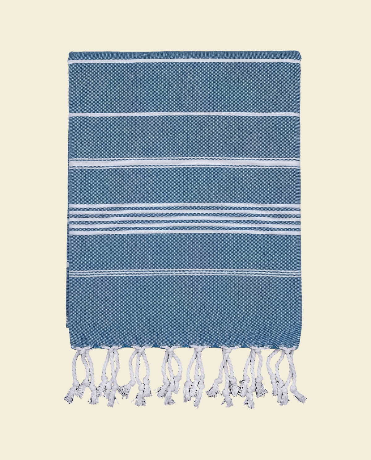 kleine hamamdoek Leyla petrol blue - op kleur
