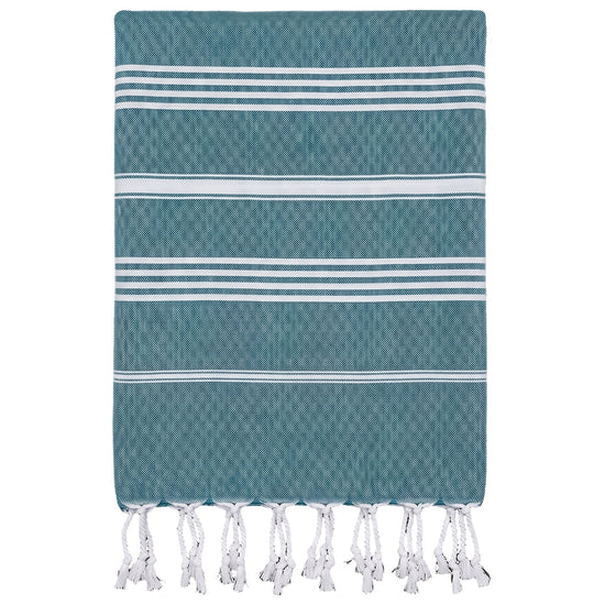 kleine hamamdoek Leyla petrol - vrijstaand