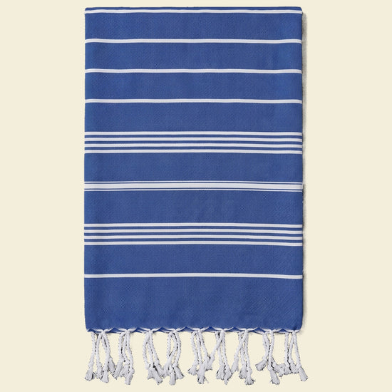 kleine hamamdoek Leyla royal blue - op kleur
