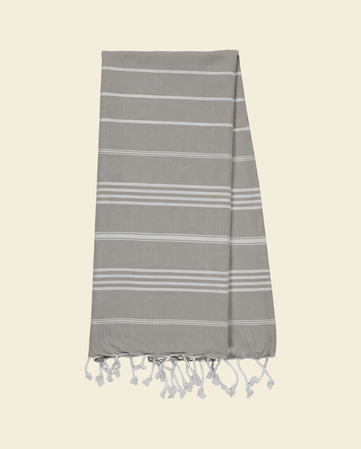 kleine hamamdoek Leyla taupe - op kleur