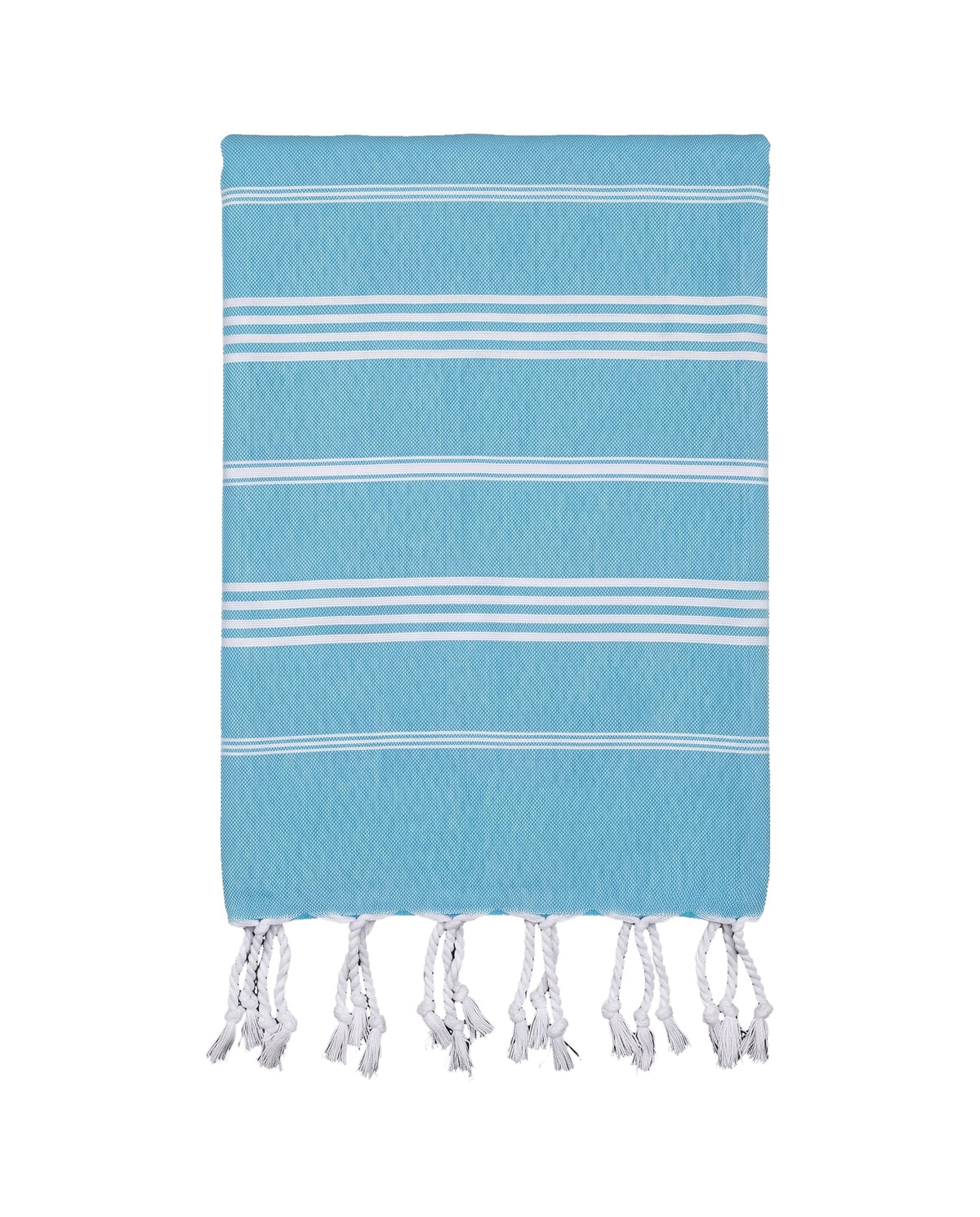 kleine hamamdoek Leyla turquoise - vrijstaand