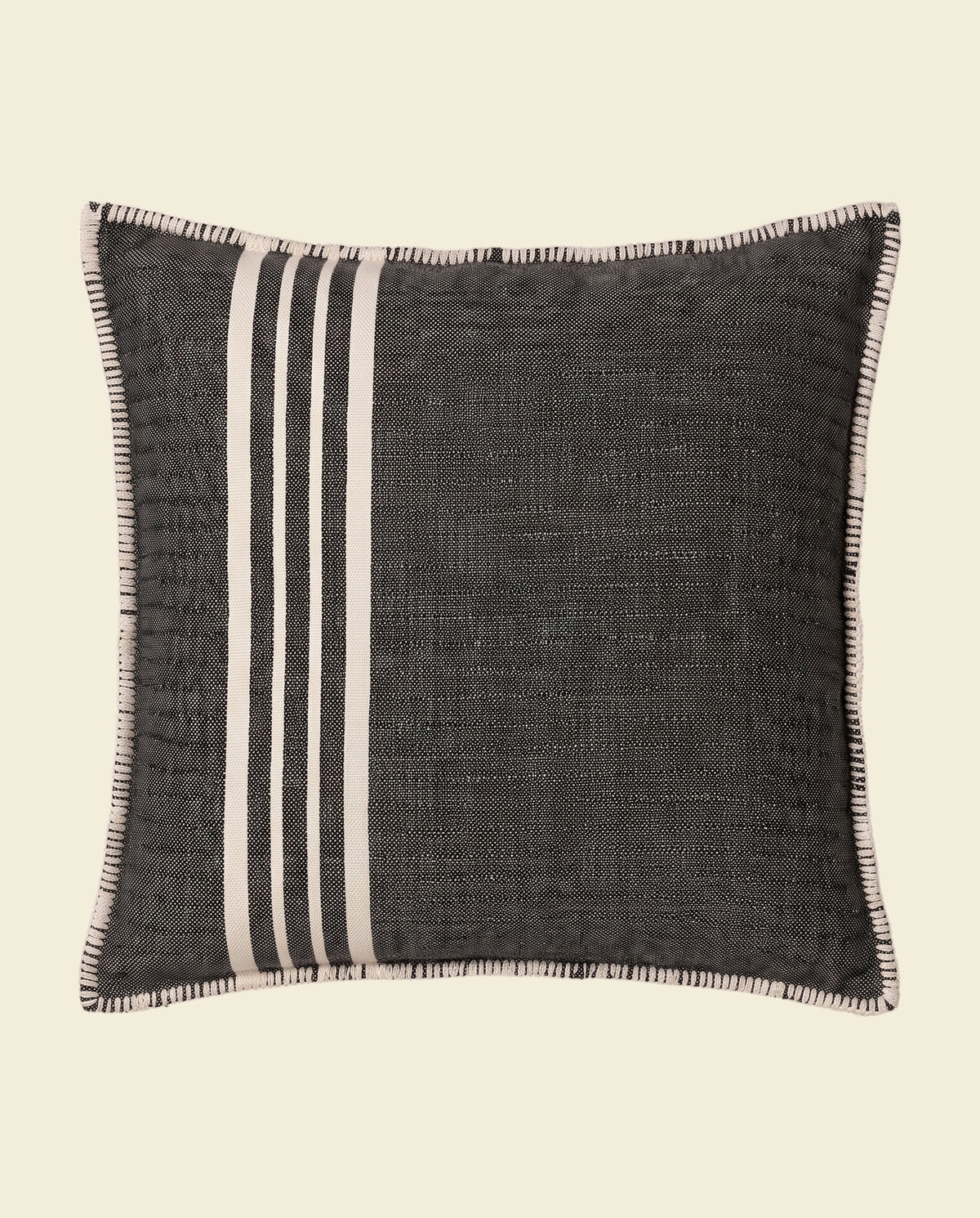 kussenhoes 40x40 Krem Sultan black - op kleur