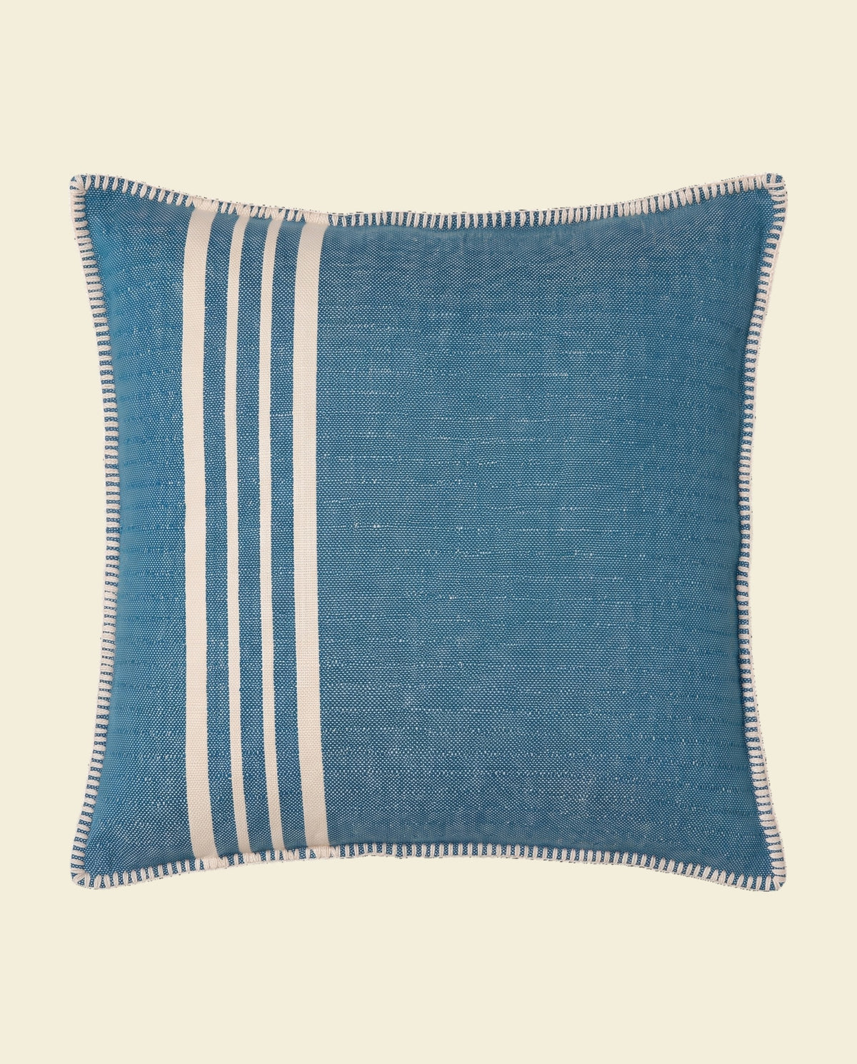 kussenhoes 40x40 Krem Sultan petrol blue - op kleur