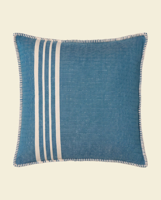 kussenhoes 40x40 Krem Sultan petrol blue - op kleur