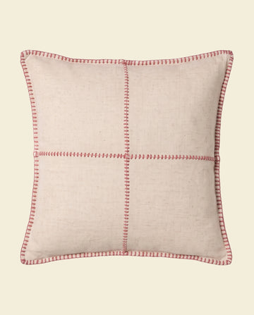 kussenhoes 50x50 patchwork dusty rose - op kleur