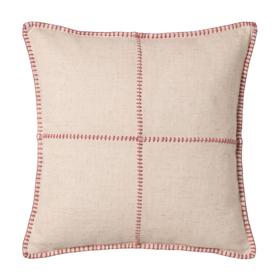 kussenhoes 50x50 patchwork dusty rose - vrijstaand