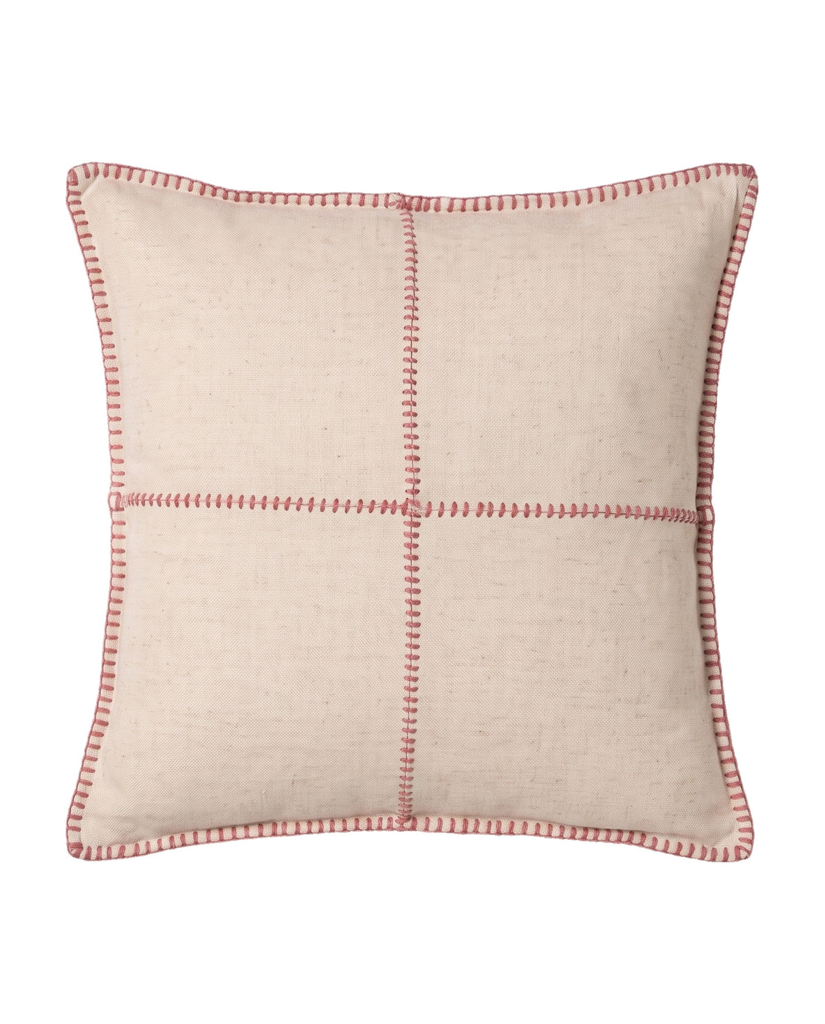 kussenhoes 50x50 patchwork dusty rose - vrijstaand