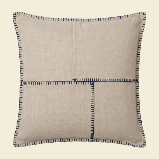 kussenhoes 50x50 patchwork navy - op kleur