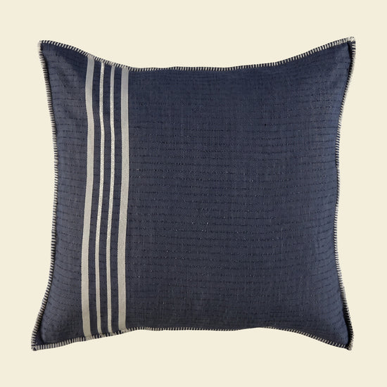 kussenhoes 65x65 Krem Sultan navy - op kleur