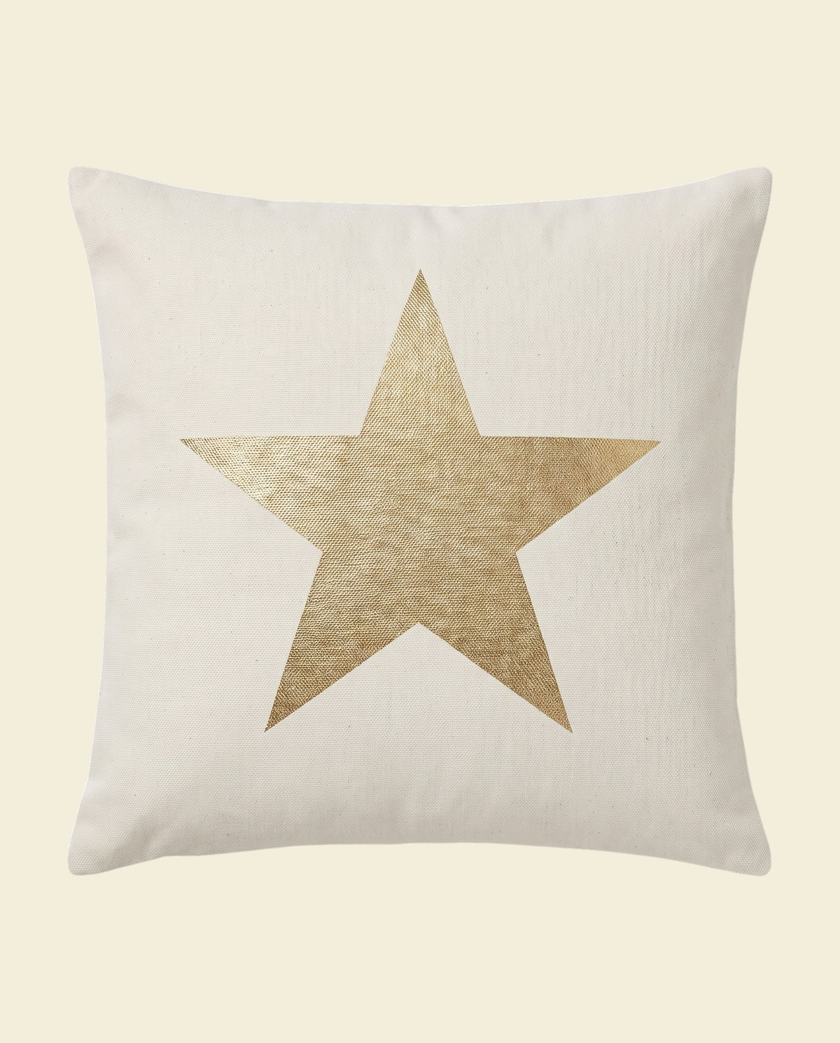 kussenhoes off white gold star - op kleur