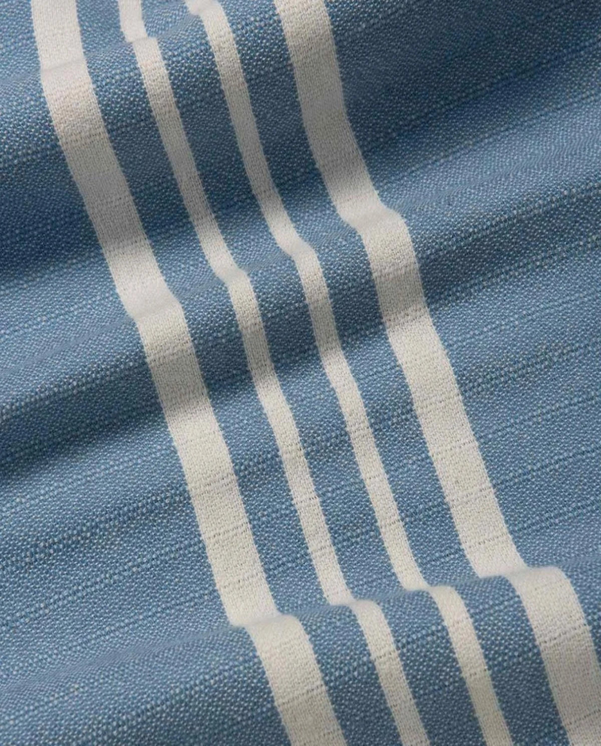 hamamkatoen Lalay Krem Sultan air blue stofdetail