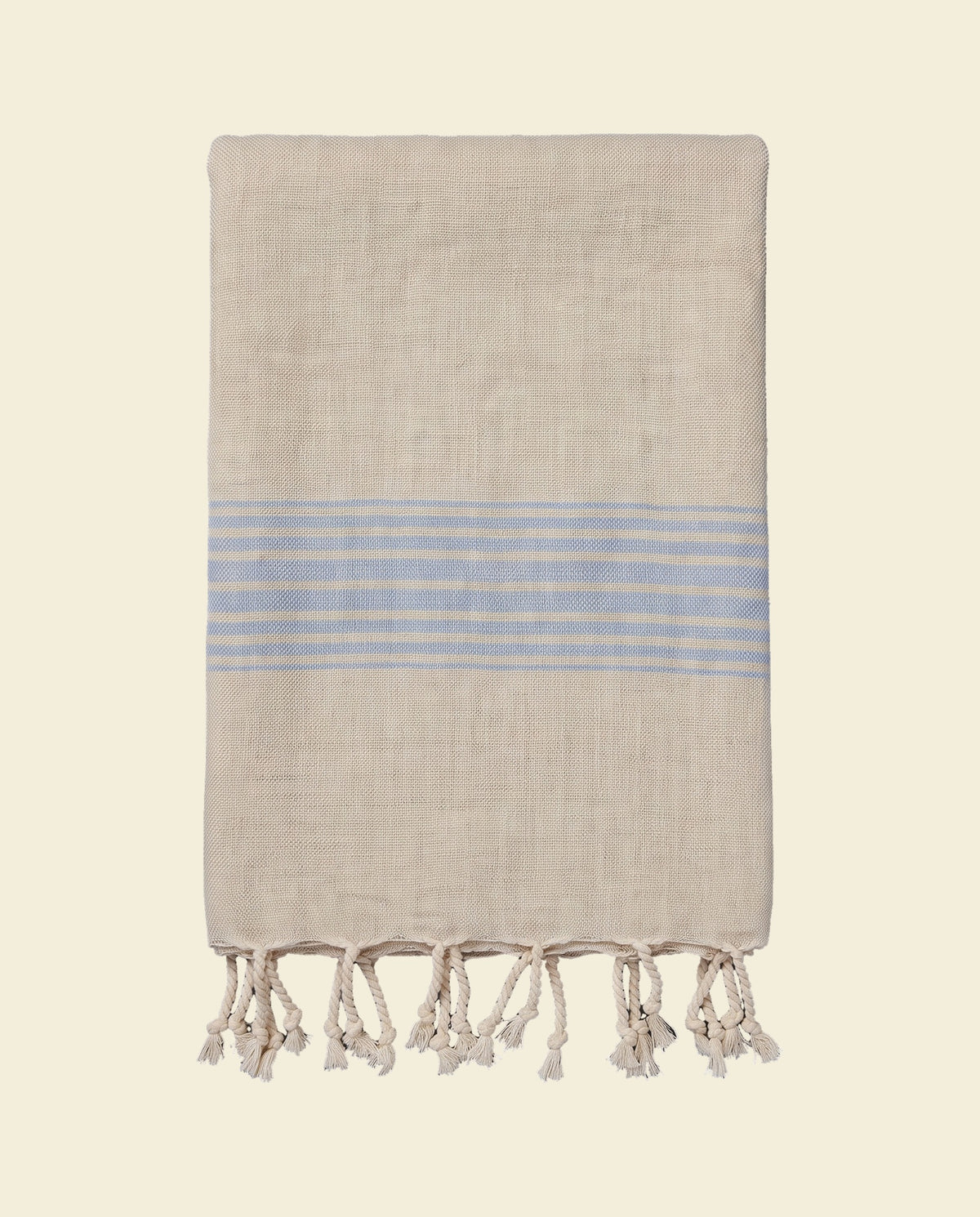 linnen hamamdoek blauw - op kleur