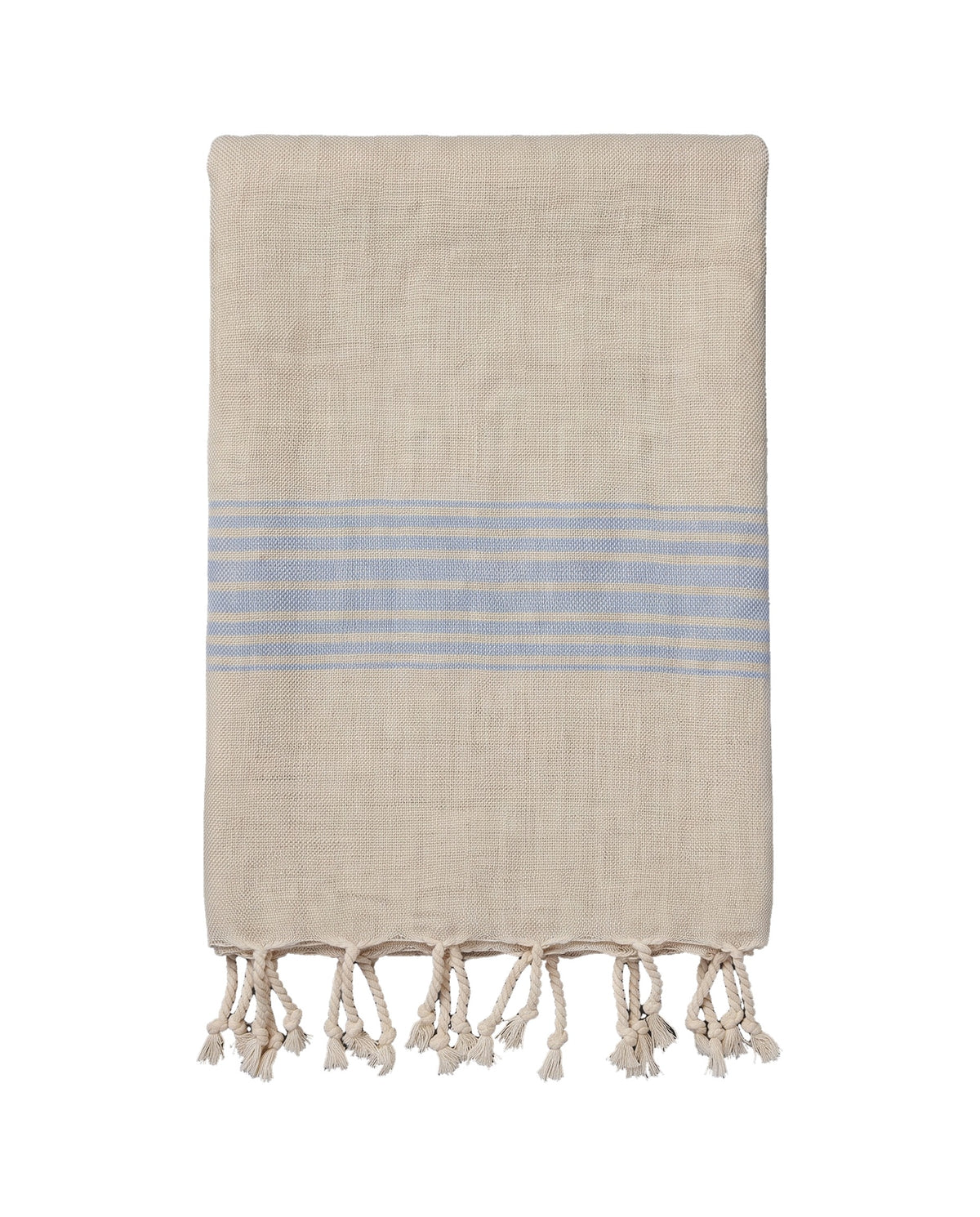 linnen hamamdoek blauw - vrijstaand