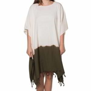dip dye strandtuniek khaki
