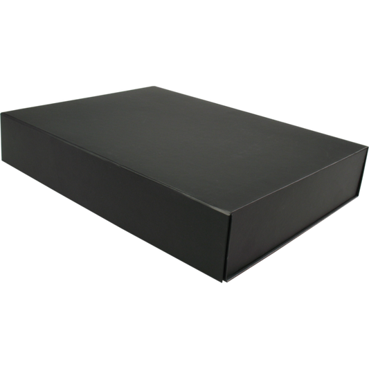 Cadeauverpakking - luxe magneetdoos zwart 39x29x7 (leeg)