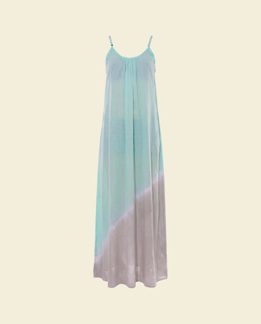 maxi dress strandjurk Batik mint gray - op kleur