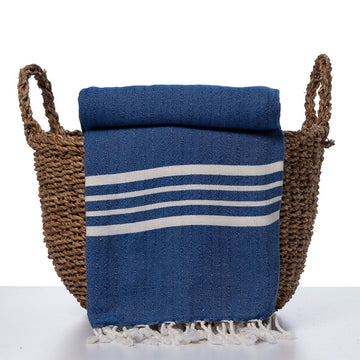 hamamdoek Krem Sultan XXL royal blue