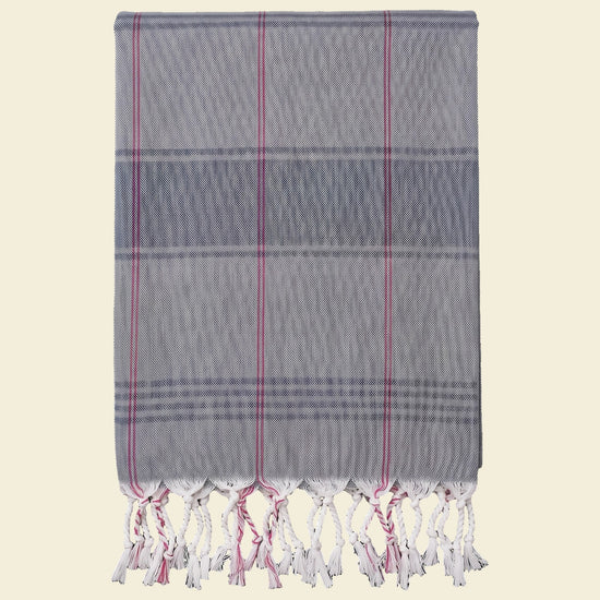 organic hamamdoek biokatoen donkergrijs - op kleur