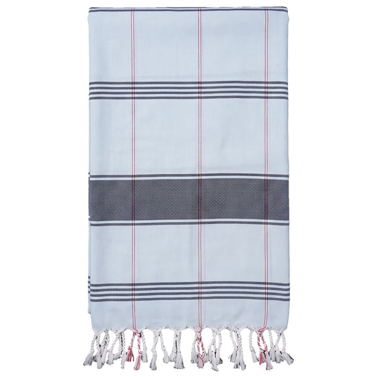 organic hamamdoek biokatoen lichtblauw - vrijstaand