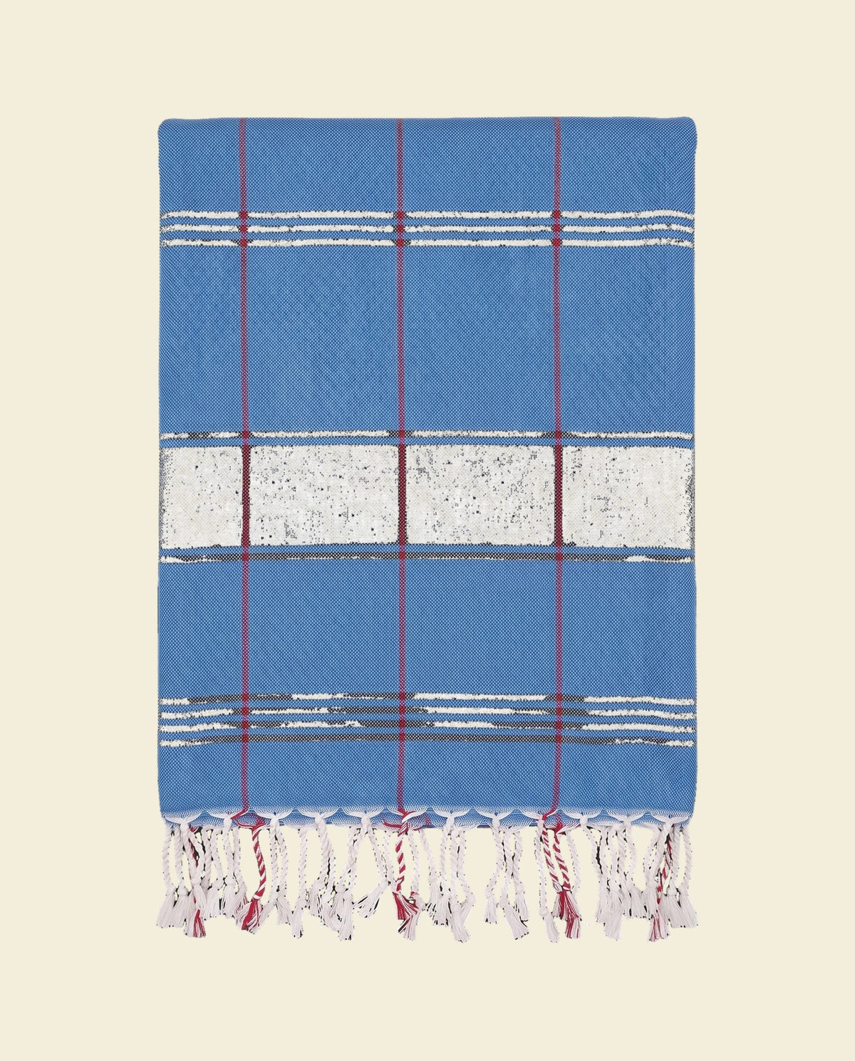 organic hamamdoek biokatoen mediteraanblauw - op kleur