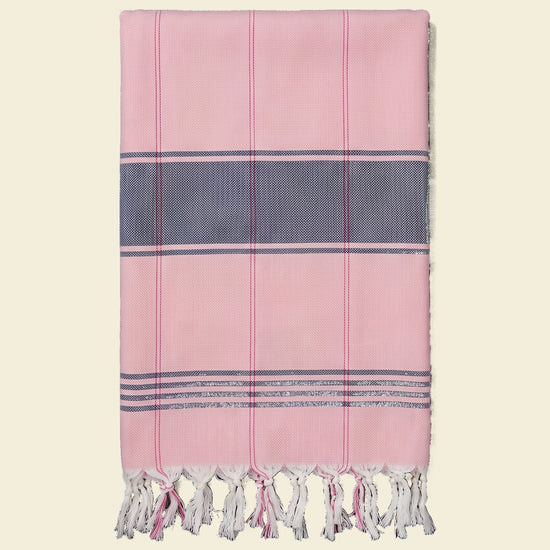 organic hamamdoek biokatoen poederroze - op kleur