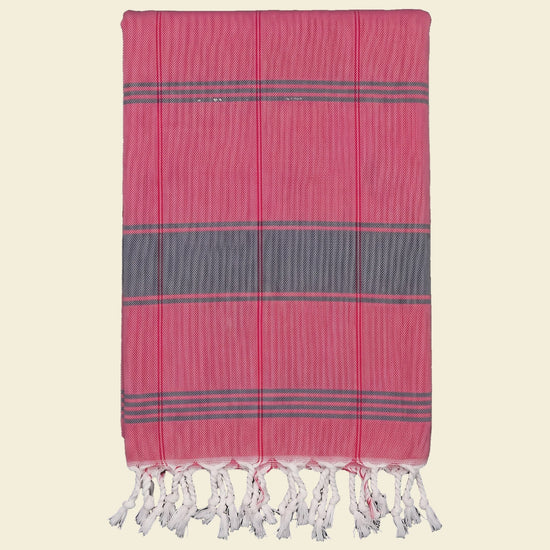 organic hamamdoek biokatoen robijnrood - op kleur