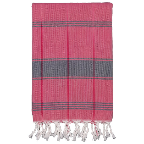 organic hamamdoek biokatoen robijnrood - vrijstaand
