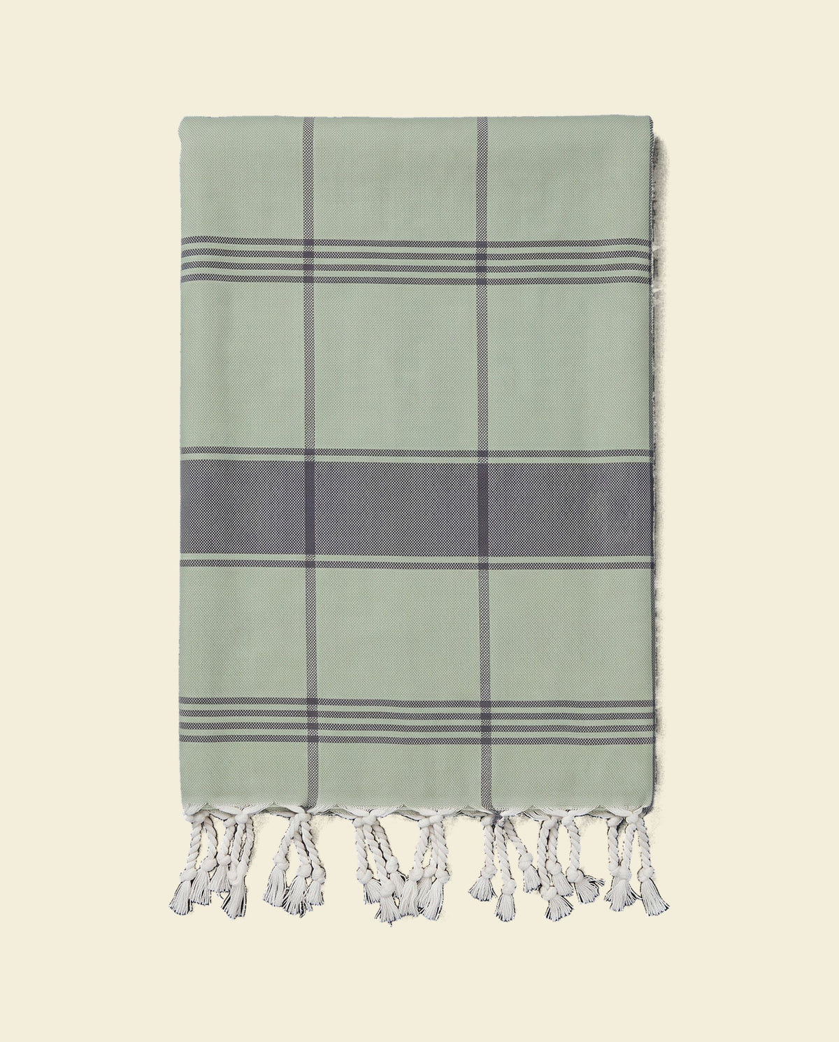 organic hamamdoek biokatoen salie - op kleur