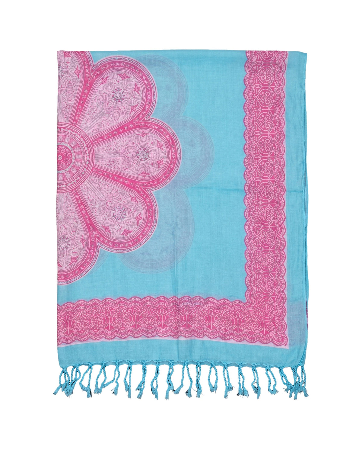 Pareo Flower blue pink - vrijstaand