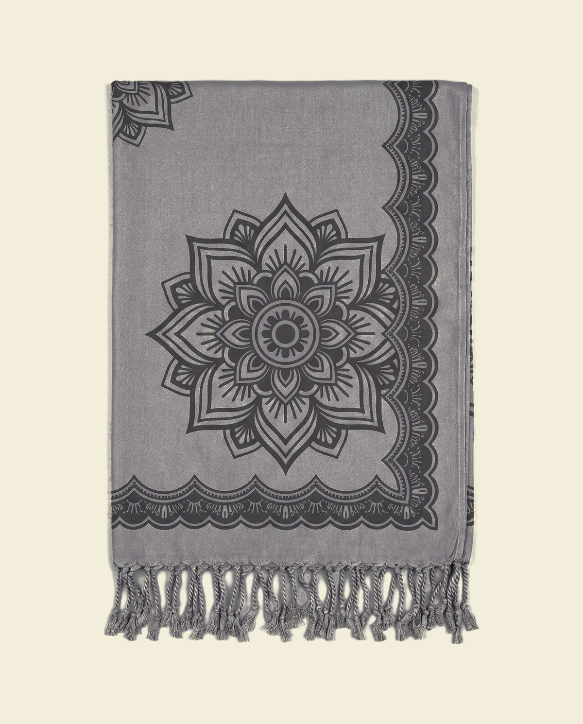 Pareo Flower gray anthracite - op kleur
