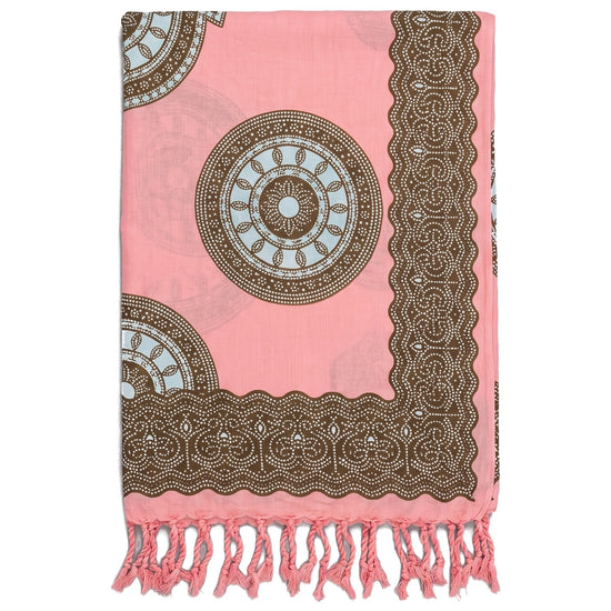 pareo Flower pink light blue - vrijstaand