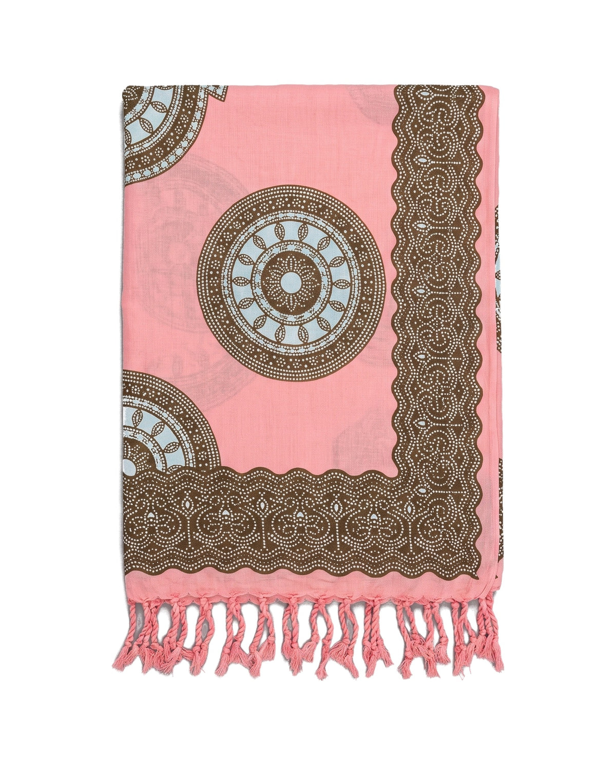 pareo Flower pink light blue - vrijstaand