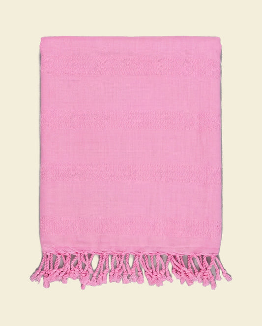 pareo hamamdoek Aqua roze - op kleur
