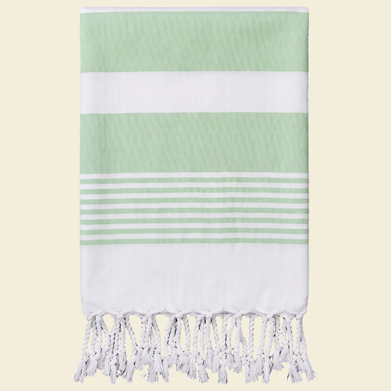 pareo hamamdoek Aquastreeps green - op kleur