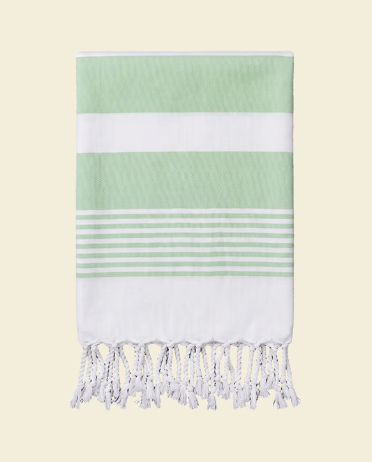 pareo hamamdoek Aquastreeps green - op kleur