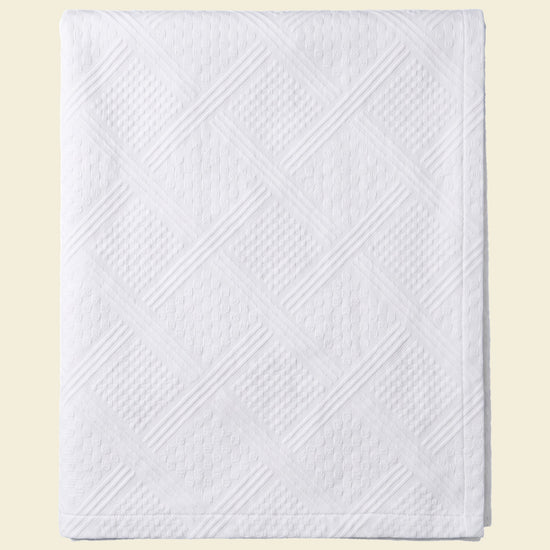 pique bedsprei original wit - op kleur