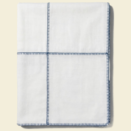 plaid patchwork natural navy - op kleur