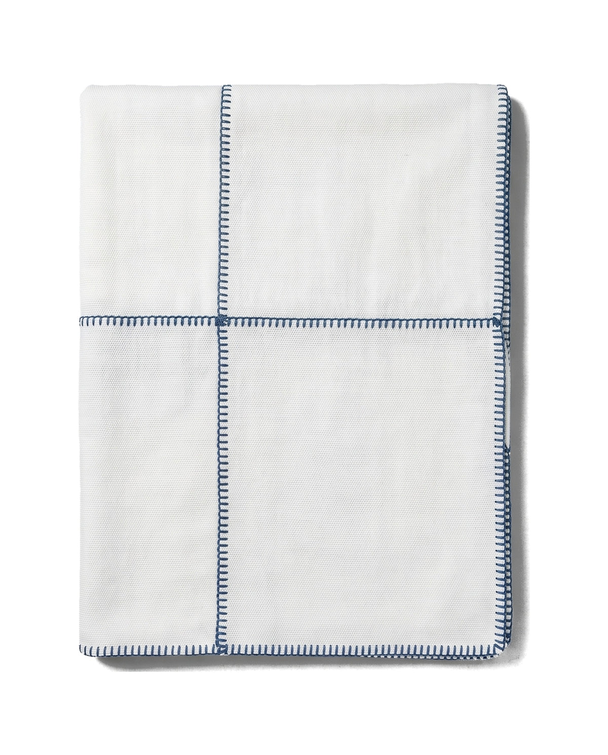 plaid patchwork natural navy - vrijstaand