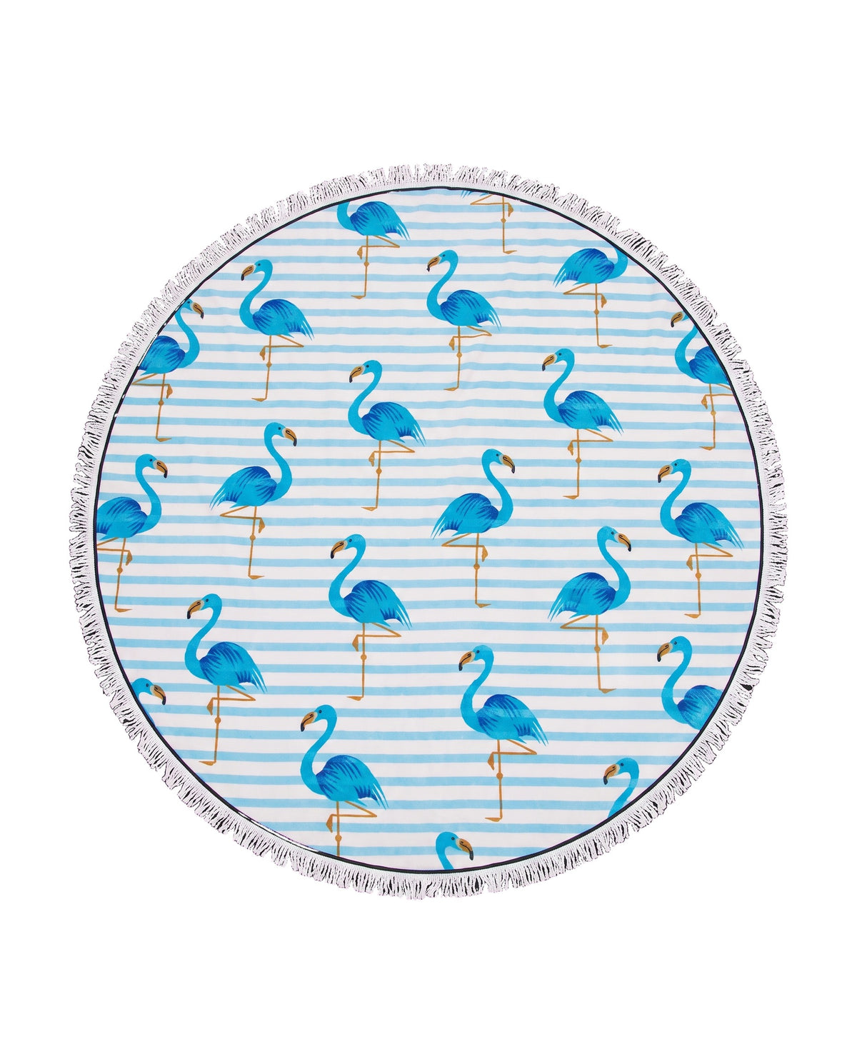 Roundie Gypsy Flamingo blue fringe - vrijstaand