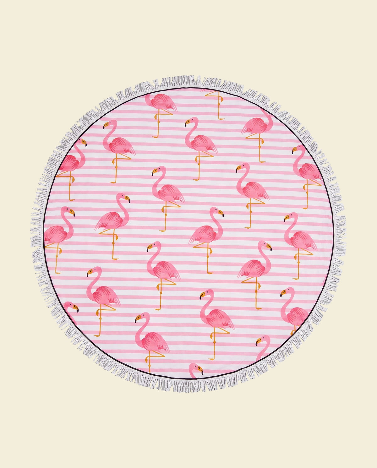 Roundie Gypsy Flamingo pink fringe - op kleur