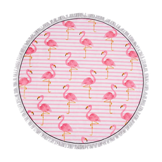 Roundie Gypsy Flamingo pink fringe - vrijstaand