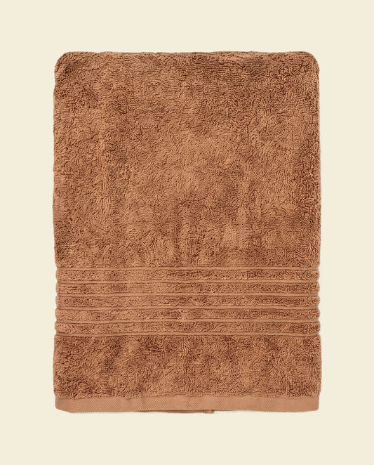 sauna handdoek xxl bruin - op kleur